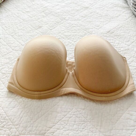 Wacoal Strapless Bra 854119 SIZE 34DDD Red Carpet Full Busted Underwire - Picture 4 of 7